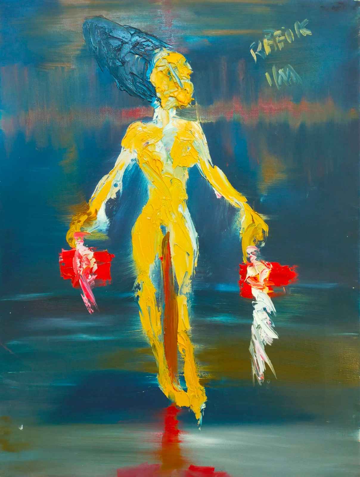 Abstraction Aquatique Colorée