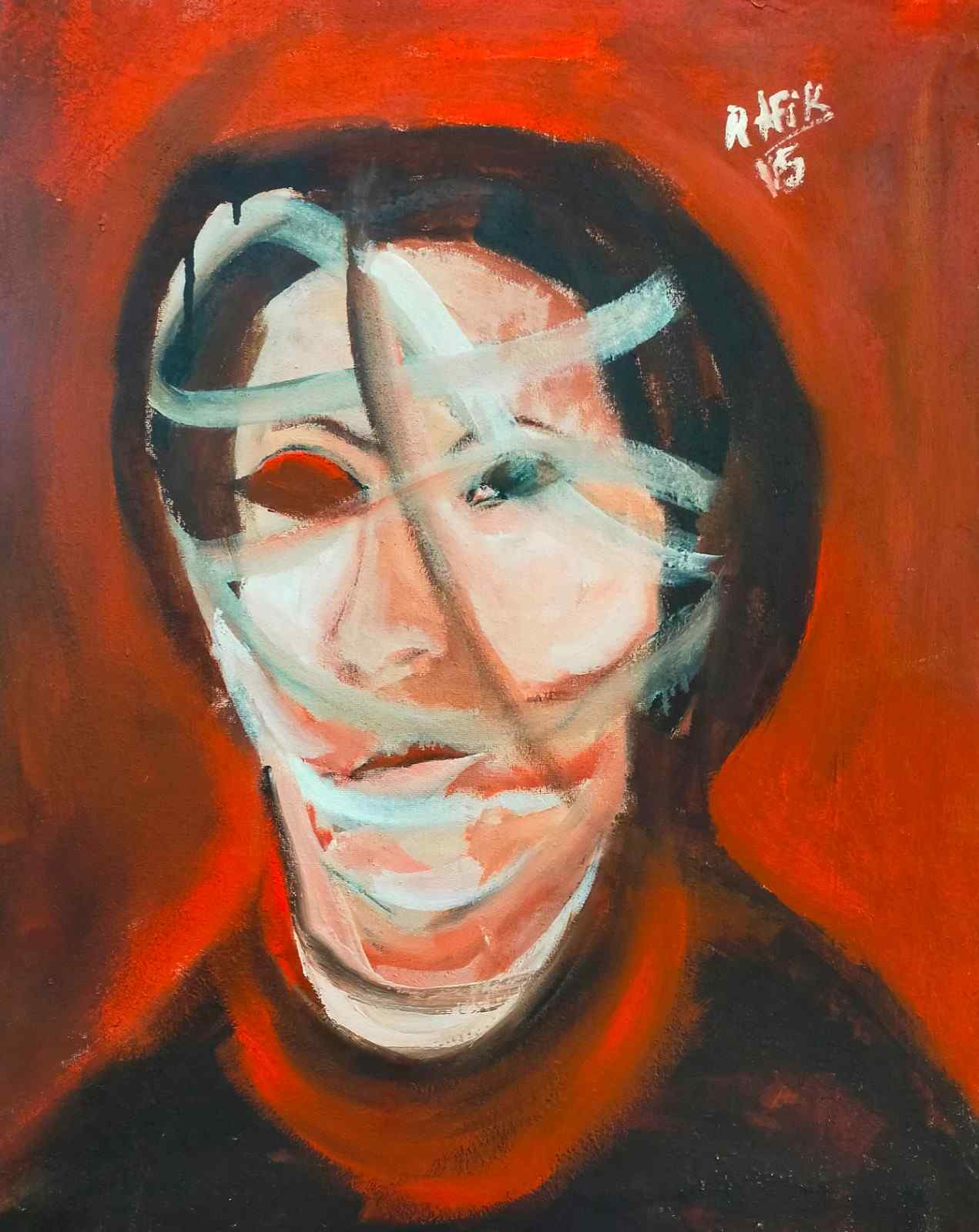 Portrait Féminin Jaune Éclatant