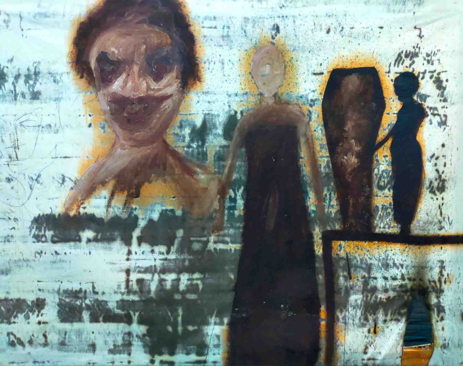 Portrait Homme Sombre Expressif