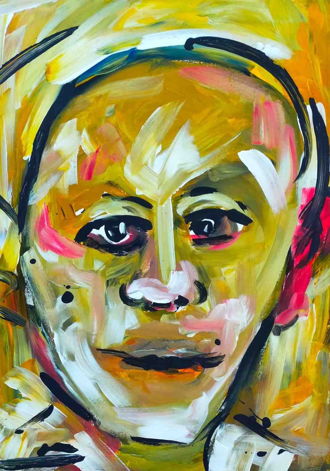 Visage Déstructuré Jaune