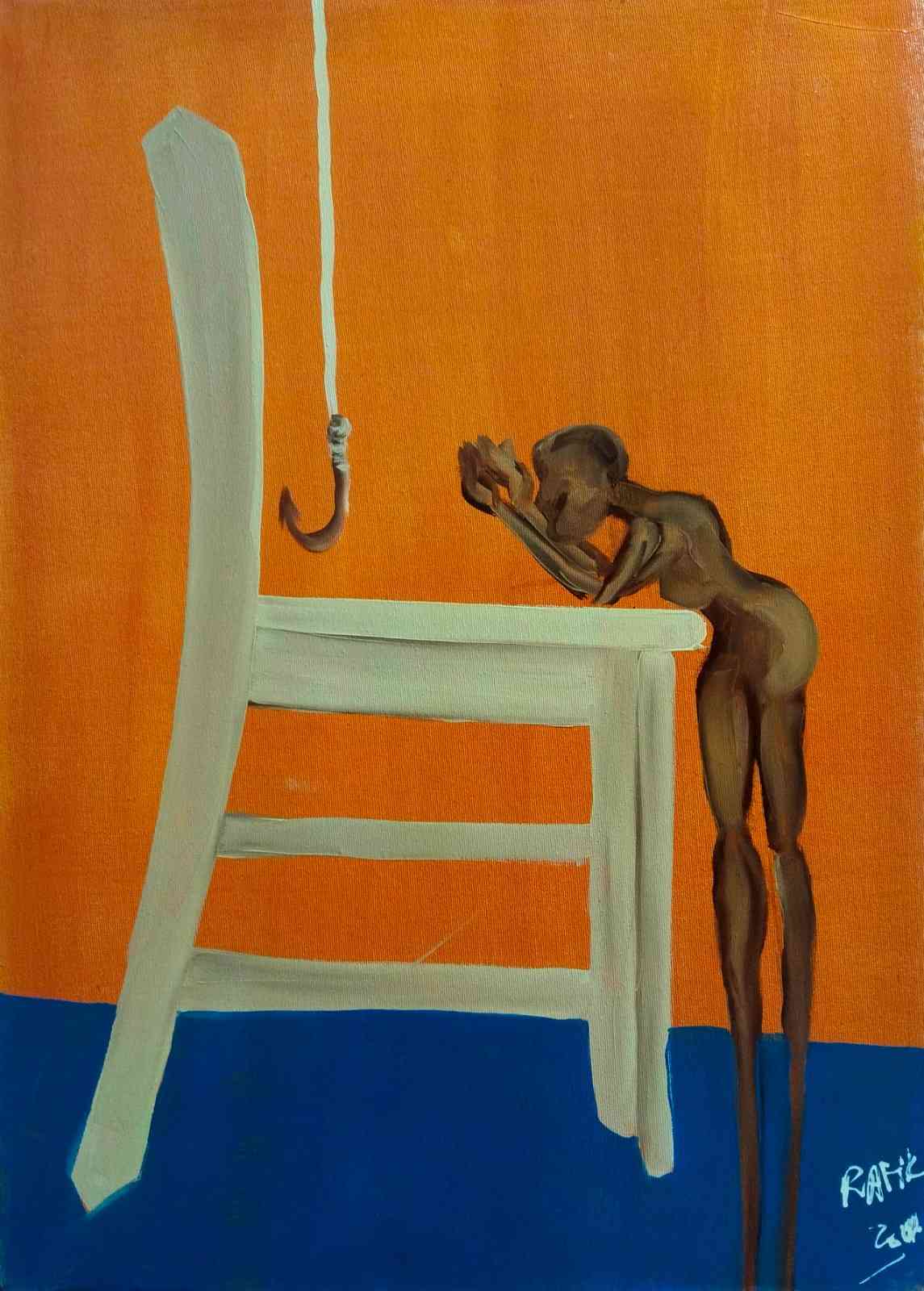 "Undo me" triptyque  100/80cm+70/50cm *2